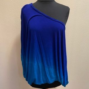 YFB Blue Ombré off the shoulder top S/M
